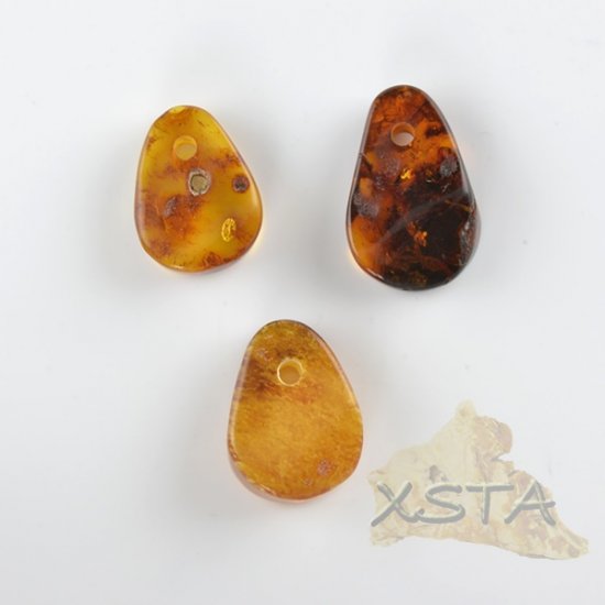Handmade Baltic amber pendants 3 unit